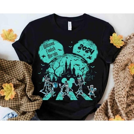 Vintage Disney Hitchhiking Ghosts Crossing Shirt  the Haunted Mansion Halloween Tee  Mickey S Not So Scary Party  Family Vacation 2024 Trip