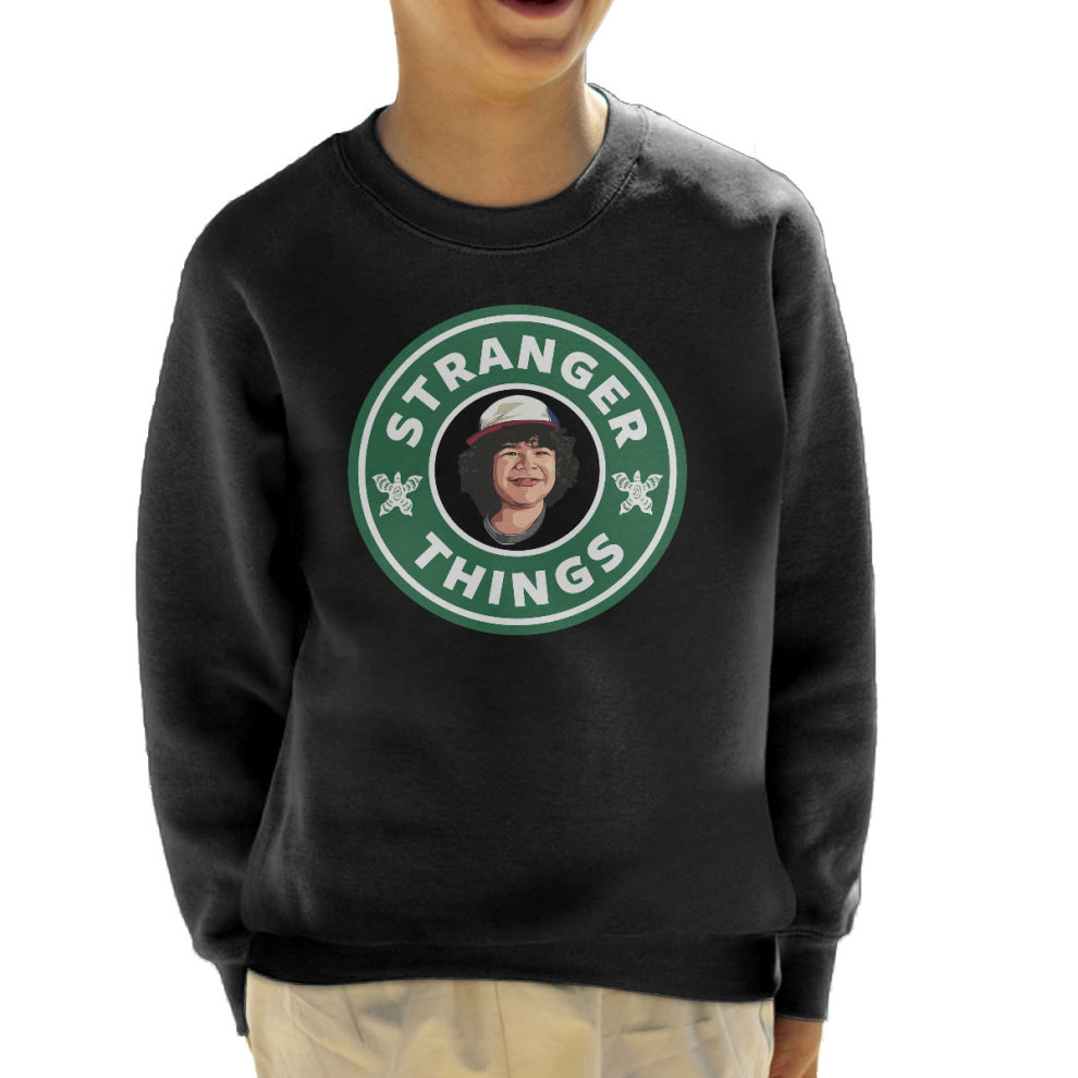 (X-Large (12-13 Yrs)) Stranger Things Dustin Starbucks Kid's Sweatshirt