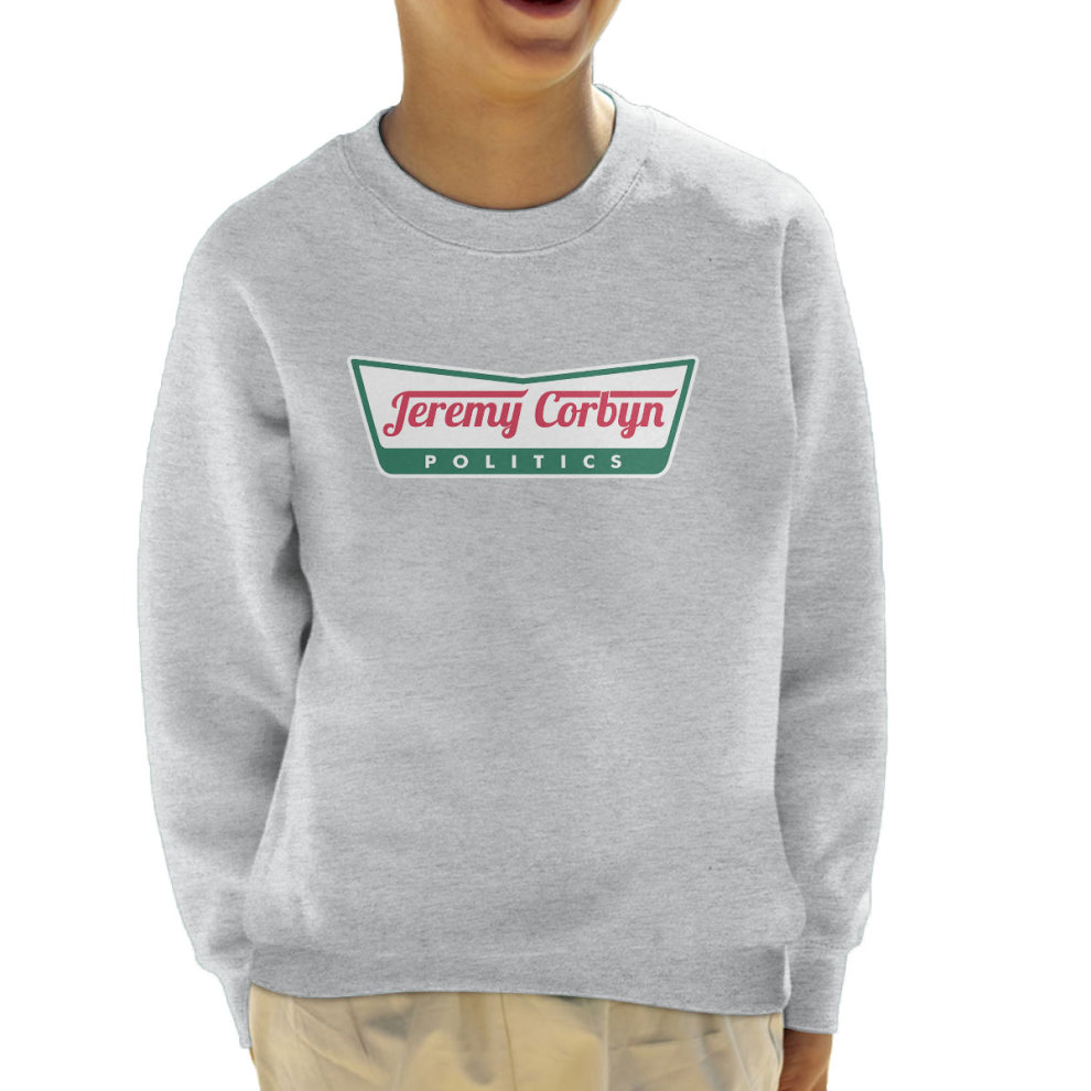 (X-Large (12-13 Yrs)) Jeremy Corbyn Krispy Kreme Logo Kid's Sweatshirt