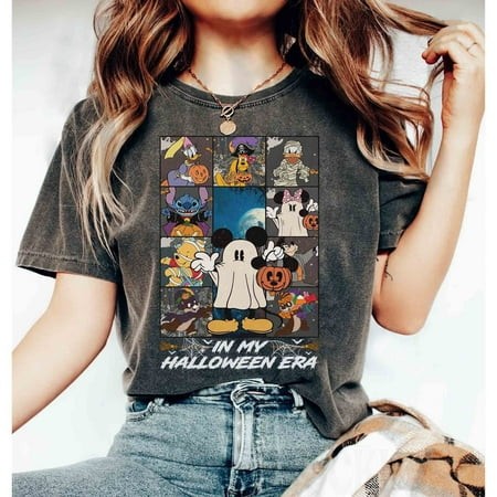 Vintage Disney in My Halloween Era Shirt  Mickey & Friends Halloween Ghost Mummy Halloween Costume Shirt  Not So Scary Party 2024 Tee
