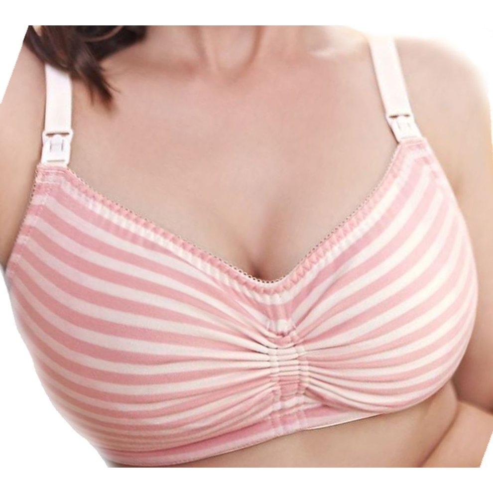 (32G) Royce Candy Blossom 1128 Non-wired AdjustableNursing Bra PINK/CREAM