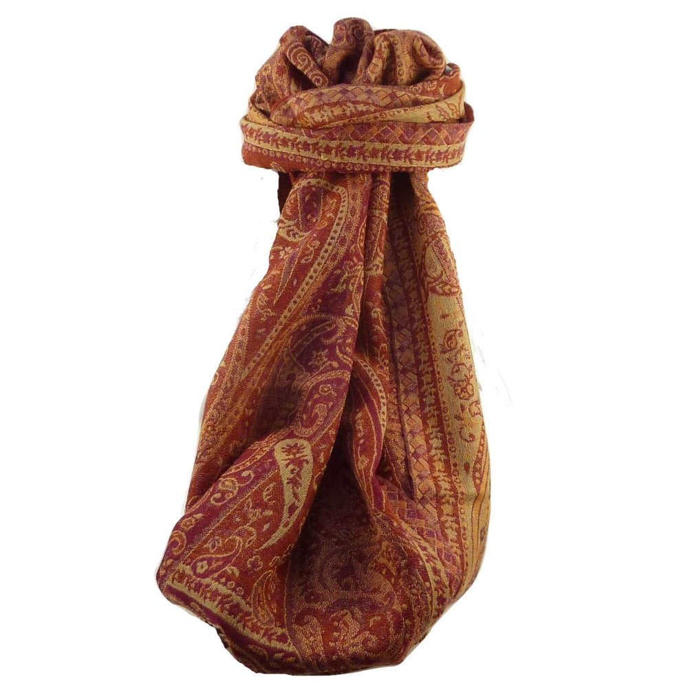 (7263) Muffler Scarf in Fine Pashmina Wool Heritage Range