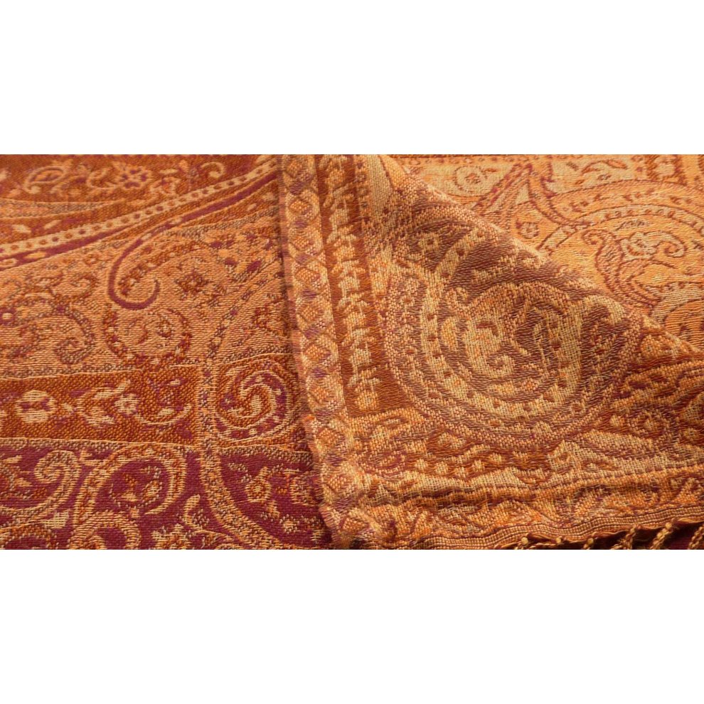 (7263) Muffler Scarf in Fine Pashmina Wool Heritage Range thumbnail