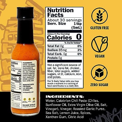 Herb'n Pantry Bomba Hot Sauce, 5 Fl. Oz.  Fruity, Salty & Bright  Italian Calabrese Flavor, Calabrian Chili Sauce, Pair with Meals & Snacks, Street Fo thumbnail