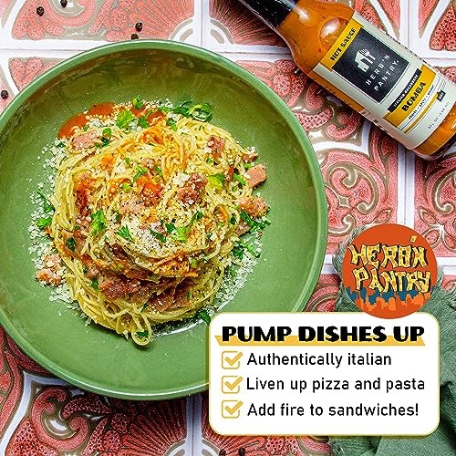Herb'n Pantry Bomba Hot Sauce, 5 Fl. Oz.  Fruity, Salty & Bright  Italian Calabrese Flavor, Calabrian Chili Sauce, Pair with Meals & Snacks, Street Fo thumbnail
