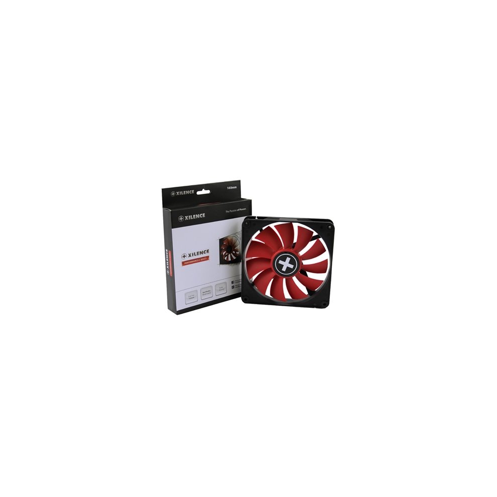 Xilence XPF140.R PC Fan 140mm Black Red Quiet Cooling Solution