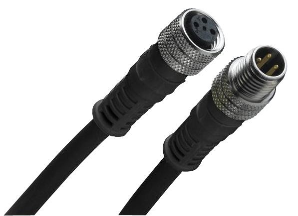 Molex 120007-0490 Lead, M12-M12, 4Pole, M/f, Pur, 5M