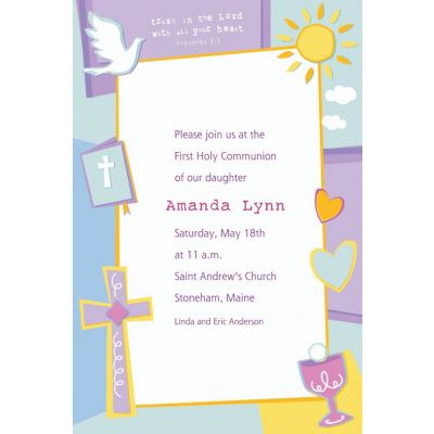 Custom Communion Celebration Invitations