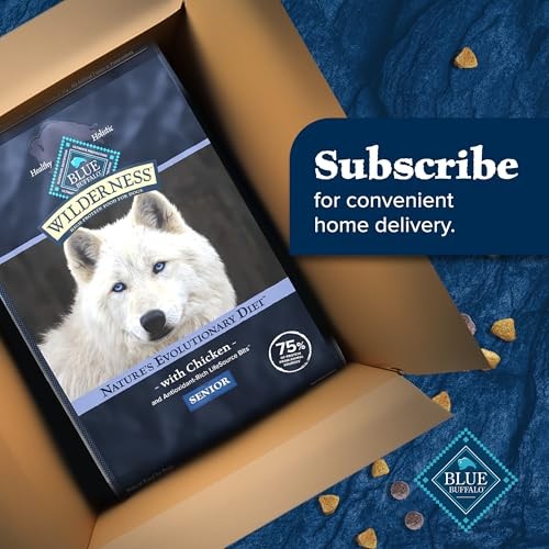 Blue Buffalo Wilderness High Protein Senior Dry Dog Food  Chicken  4.5lb Bag thumbnail