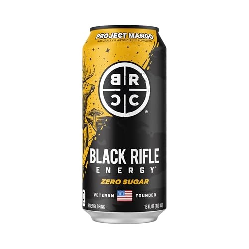Black Rifle Energy Project Mango Zero Sugar Energy Drink, 200mg Caffeine, 16 Fl Oz Can (Pack of 12) thumbnail