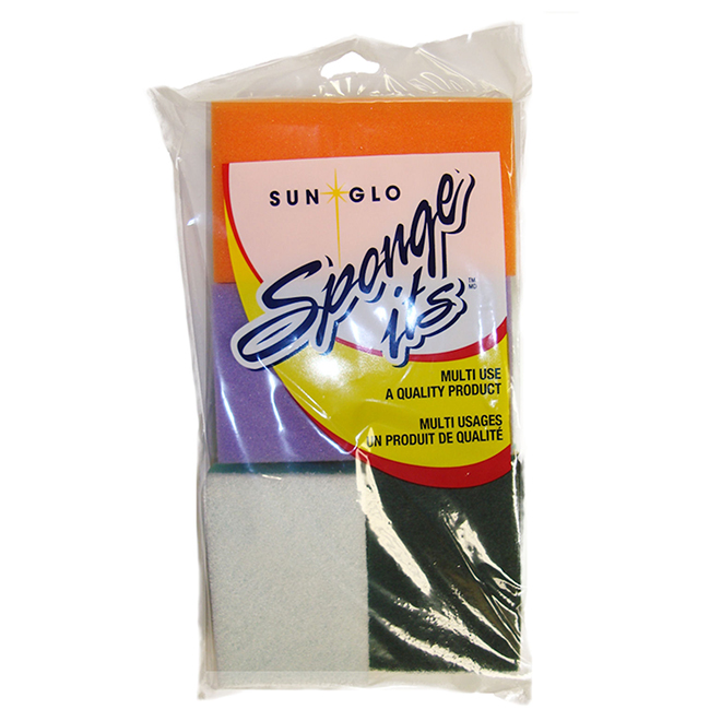 Sun Glo Multipurpose Sponges - Pack of 8 - Assorted Colors 3070
