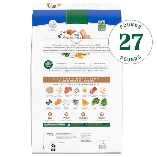 Nutro Ultra Large Breed Puppy Dry Dog Food  Chicken  Lamb and Salmon Protein Trio  27 Lb Bag thumbnail