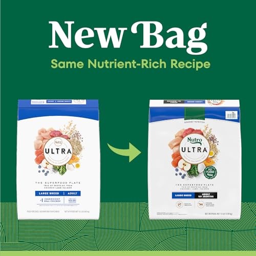 Nutro Ultra Adult Large Breed Dry Dog Food  Chicken  Lamb and Salmon Protein Trio  13 Lb Bag thumbnail