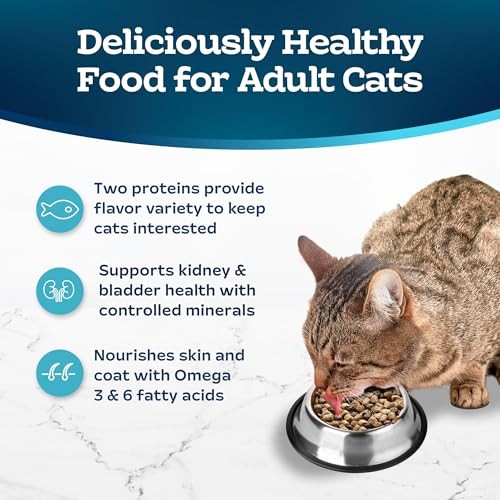 Blue Buffalo Tastefuls Multi-Protein Salmon & Ocean Fish Recipe Adult Cat Dry Food, 7 Lbs thumbnail