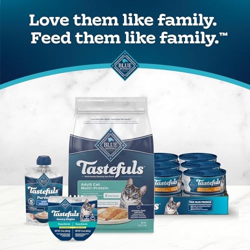 Blue Buffalo Tastefuls Multi-Protein Salmon & Ocean Fish Recipe Adult Cat Dry Food, 7 Lbs thumbnail