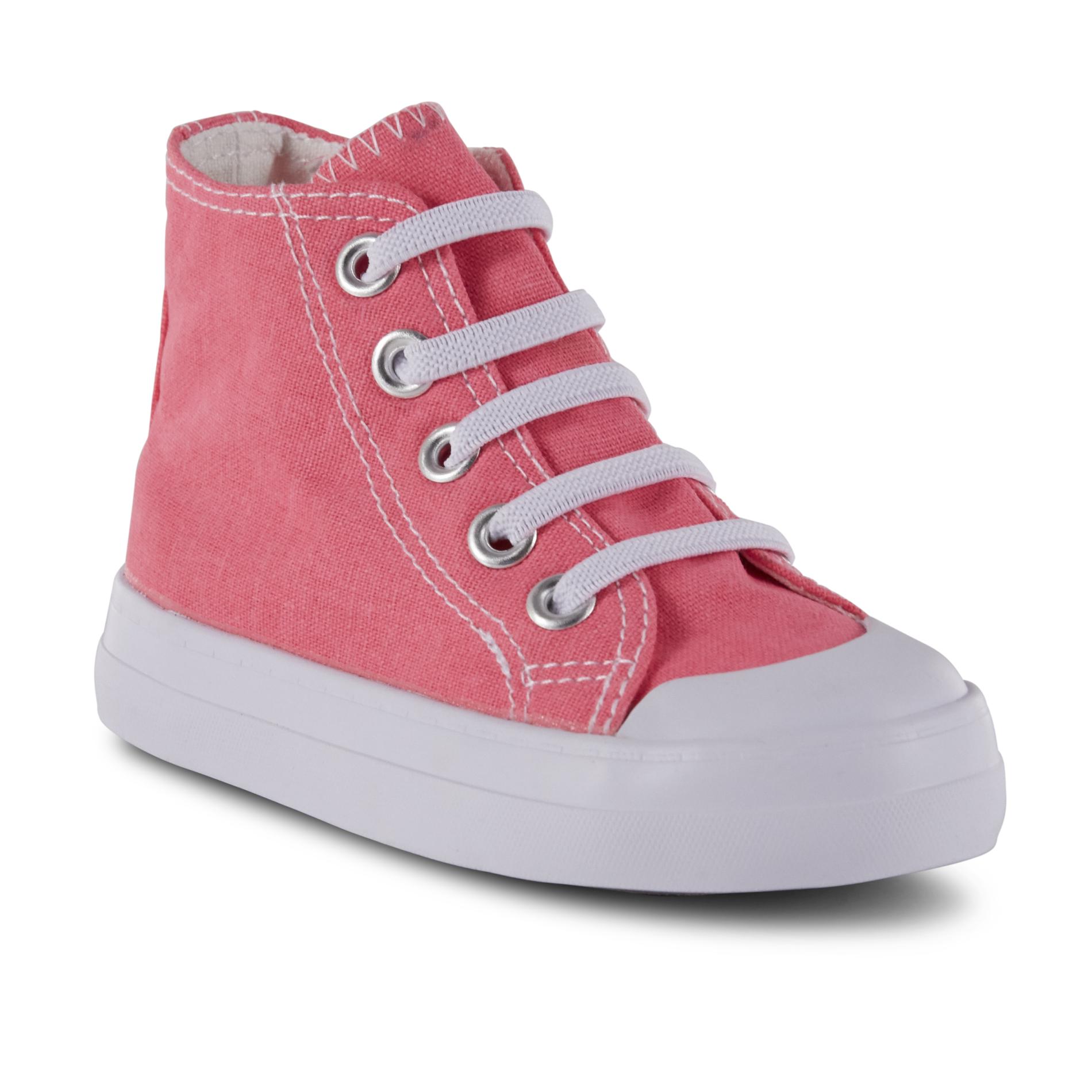 Roebuck & Co. Toddler Girls' May High-Top Sneaker - Pink, Size: 9 - (Toddler)