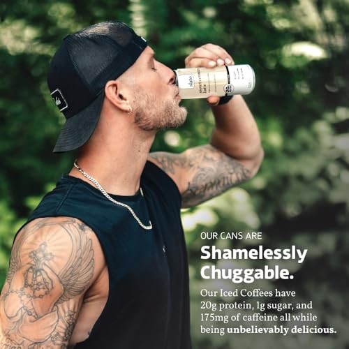 Slate Milk - High Protein Iced Coffee - Sweet Cream Latte - 175mg Caffeine, Lactose Free Energy - 20g Protein, 1g Sugar, 100 Calories, 1g Net Carbs, N thumbnail