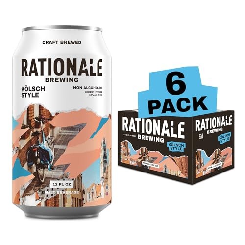 Rationale Brewing Kolsch Non-alcholic Beer  6 Pack  12 Fl Oz  Aluminum Cans