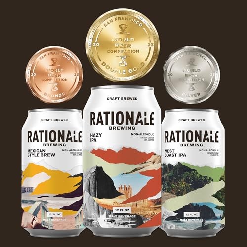 Rationale Brewing Kolsch Non-alcholic Beer  6 Pack  12 Fl Oz  Aluminum Cans thumbnail