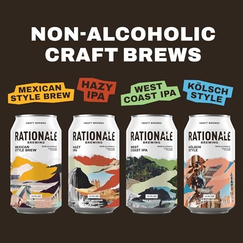 Rationale Brewing Kolsch Non-alcholic Beer  6 Pack  12 Fl Oz  Aluminum Cans thumbnail