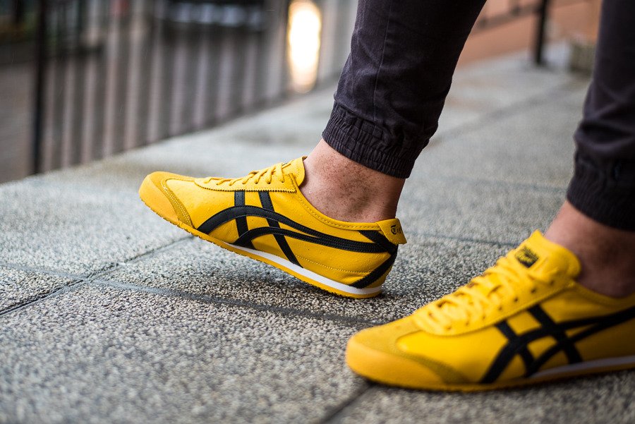 Onitsuka Tiger Mexico 66 Kill Bill (2017) Yellow Athletic Shoes DL408-0490 (Size: US 10.5) thumbnail