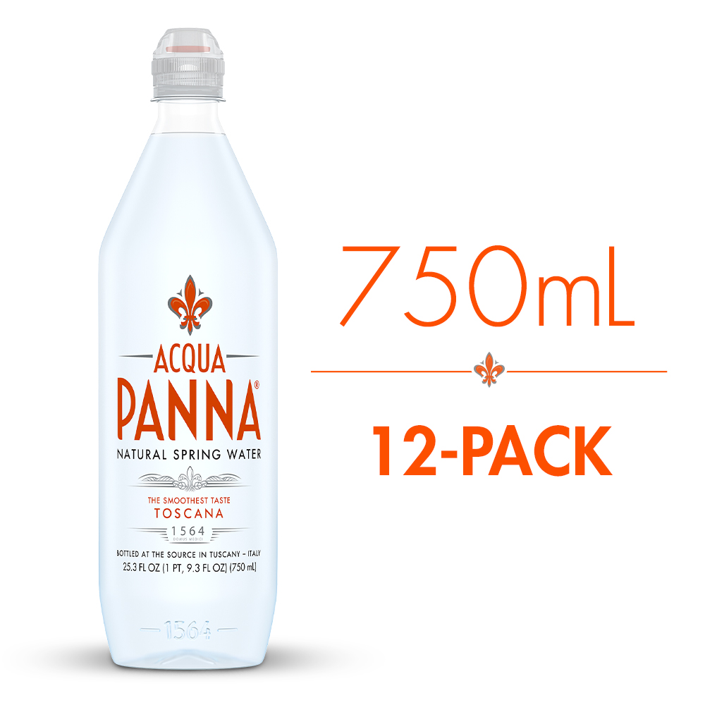 Acqua Panna Natural Spring Water, 25.3 Fl Oz. Plastic Bottles (12 Count)