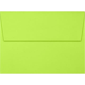 LUX A6 Invitation Envelopes (4 3/4 X 6 1/2) 500/Pack, Electric Green (4875-ULIM-500) | Quill
