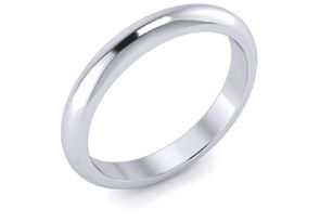 Platinum 3MM Heavy Ladies & Men's Wedding Band, Size 11, Free Engraving by SuperJeweler thumbnail