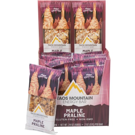 Taos Mountain Energy Bar Gluten Free Maple Praline -- 12 Bars