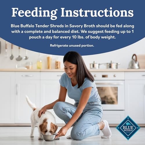 Blue Buffalo Tender Shreds Chicken Toppers  Dog Food  Chicken  2.5oz. Pouch thumbnail