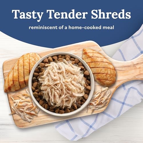 Blue Buffalo Tender Shreds Chicken Toppers  Dog Food  Chicken  2.5oz. Pouch thumbnail