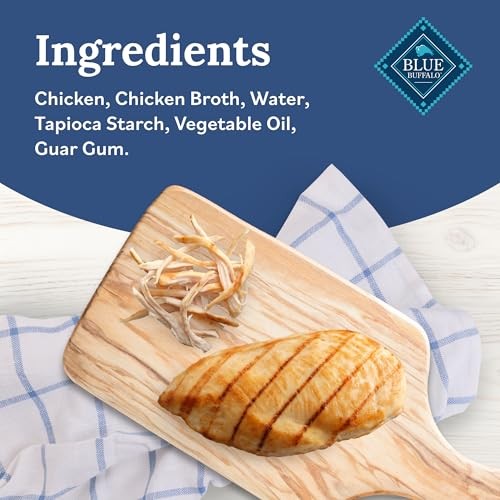 Blue Buffalo Tender Shreds Chicken Toppers  Dog Food  Chicken  2.5oz. Pouch thumbnail
