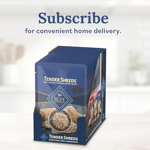 Blue Buffalo Tender Shreds Chicken Toppers  Dog Food  Chicken  2.5oz. Pouch thumbnail