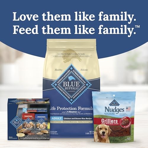 Blue Buffalo Tender Shreds Toppers  Natural Dog Food  2.5-oz. Pouch  12-Count Variety Pack thumbnail