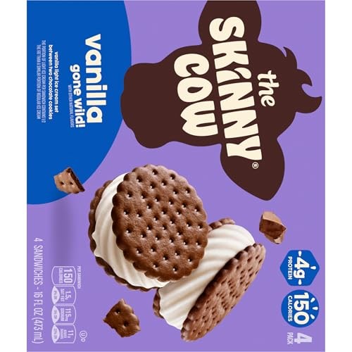 Skinny Cow Vanilla Gone Wild Ice Cream Sandwiches, 4 Count thumbnail