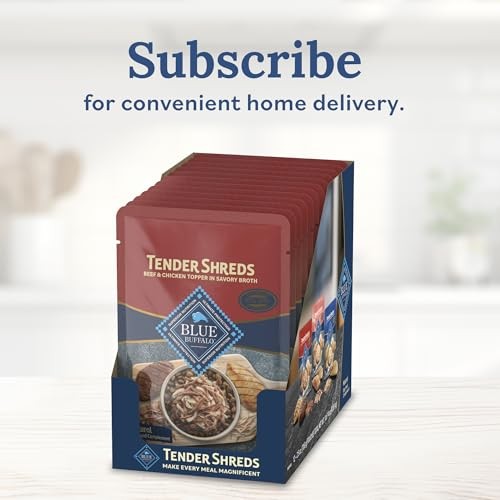 Blue Buffalo Tender Shreds Toppers  Dog Food  Beef & Chicken  2.5oz. Pouch thumbnail