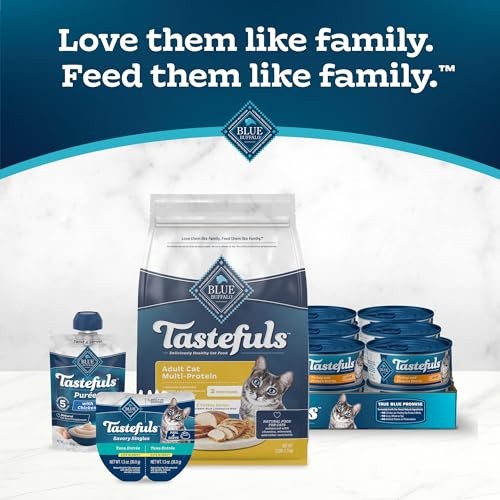 Blue Buffalo Tastefuls Multi-Protein Chicken & Turkey Recipe Adult Cat Dry Food, 7 Lbs thumbnail