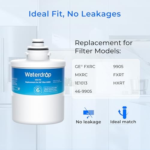Waterdrop WD-F41 Replacement for GE MXRC  FXRC  FXRT  HXRC  9905  46-9905 & 1E1013  Refrigerator Water Filter  1 Pack thumbnail