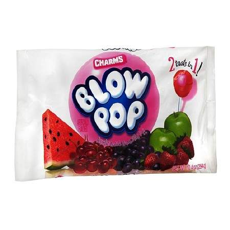 Blow Pop Assorted Bubble Gum Filled Pops - 10.4 Oz
