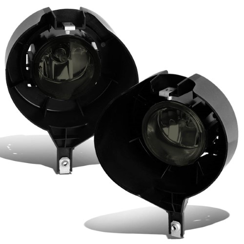 DNA Motoring FL-NS056-SM for 2005 to 2015 Nissan Frontier Pair Front Bumper Driving Fog Light Lamps Smoked Lens 06 07 08 09 10 11 12 13 14