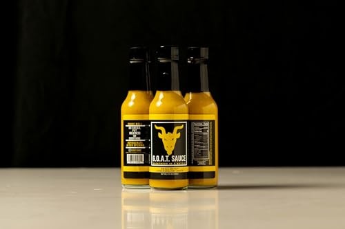 The GOAT Hot Sauce, 5 Fl Oz, Mild Heat with a Hint of Sweetness, Made from Fresh Ingredients: Habanero Peppers, Onions, Carrots, Jalapenos and Garlic. thumbnail