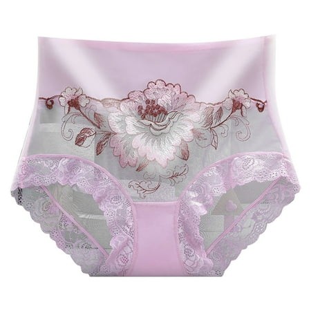 Womens Lace Underwear Plus Barely There Bras for Women 4742 Size Panties Cute Sheer Boxers Women Loose Hipster Panty for Ladies