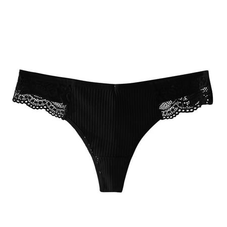 Women Cotton Panties Cute Cotton Womens Underwear High Sports Thong Breathable Panties Lace Panties Pack for Women Barely There Bras for Women 4742 Un