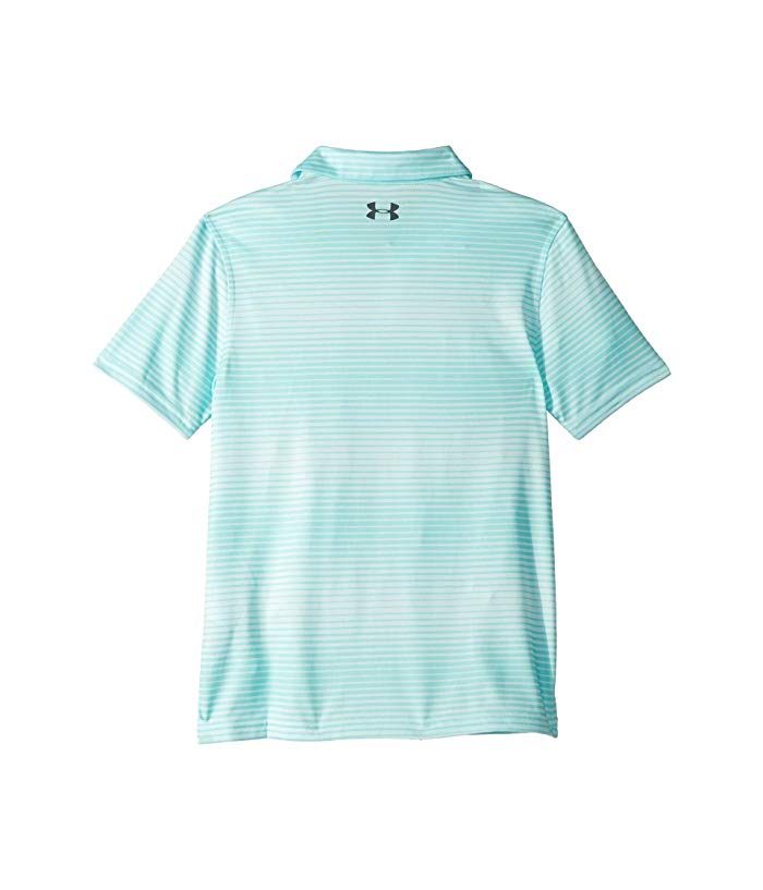 Under Armour Kids Threadborne/TBD Novelty Polo (Big Kids) (Fuse Teal/Neo Turquoise/Pitch Gray) Boy's Short Sleeve Pullover thumbnail