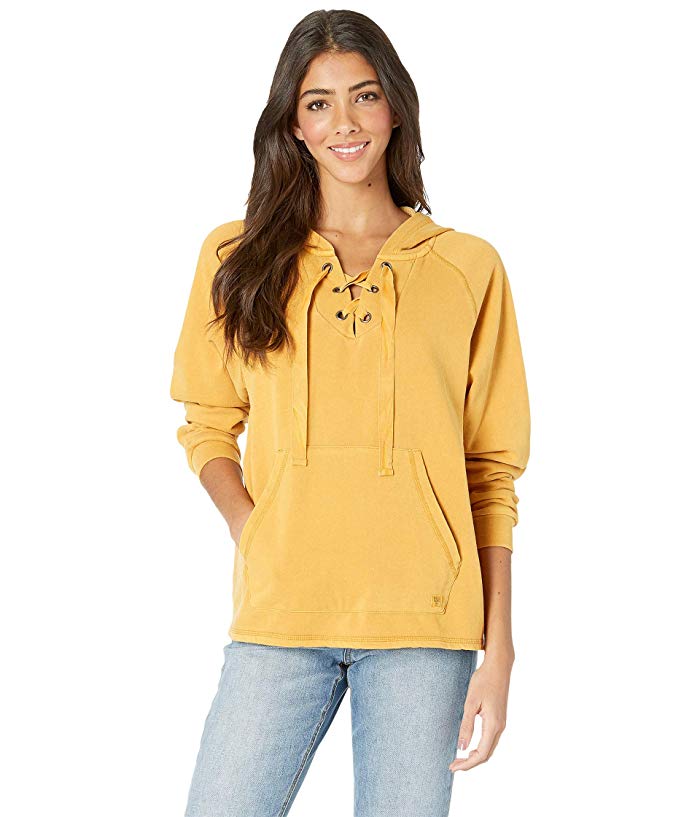 Billabong Women's Along Side 2 Pull Over Hoodie - Small - Golden Hour