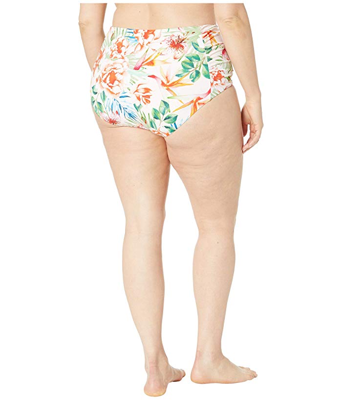 Lucky Brand Women's Swimwear Pink Size 2X Plus High Waist Hipster Floral 6662-9905-P - 2X thumbnail