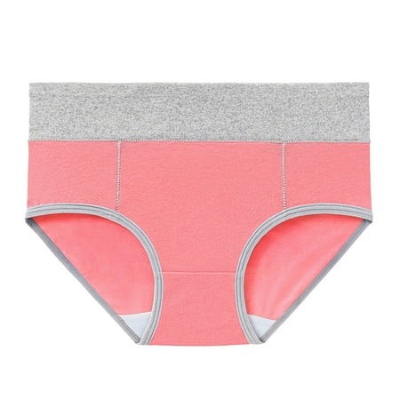 Multi-color Large Women S Cotton Underwear High Underwear for Women Pack Plus Size Waisted Full Coverage Ladies Barely There Bras for Women 4742 Panti