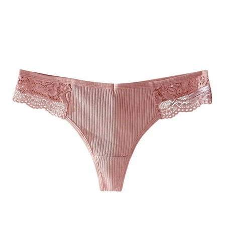 Puawkoer Women Cotton Panties Sexy Barely There Bras for Women 4742 Sports Thong Breathable Panties Plus Size Maternity Underwear Over the Belly 3X De