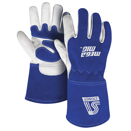 MegaMIG Welding Gloves  Gauntlet Cuff  Wing Thumb  Premium Goatskin  XL  1 PR 0255-X