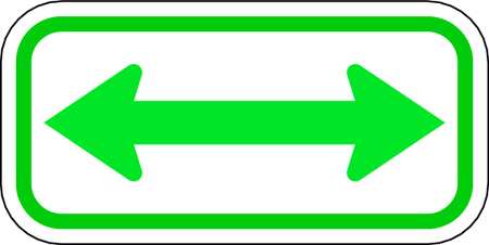 ZING 2289 Handicap Parking Sign, Double Arrow,6X12